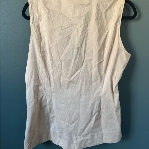New York & Company Stretch Collared Sleeveless Blouse XL - Picture 3 of 3